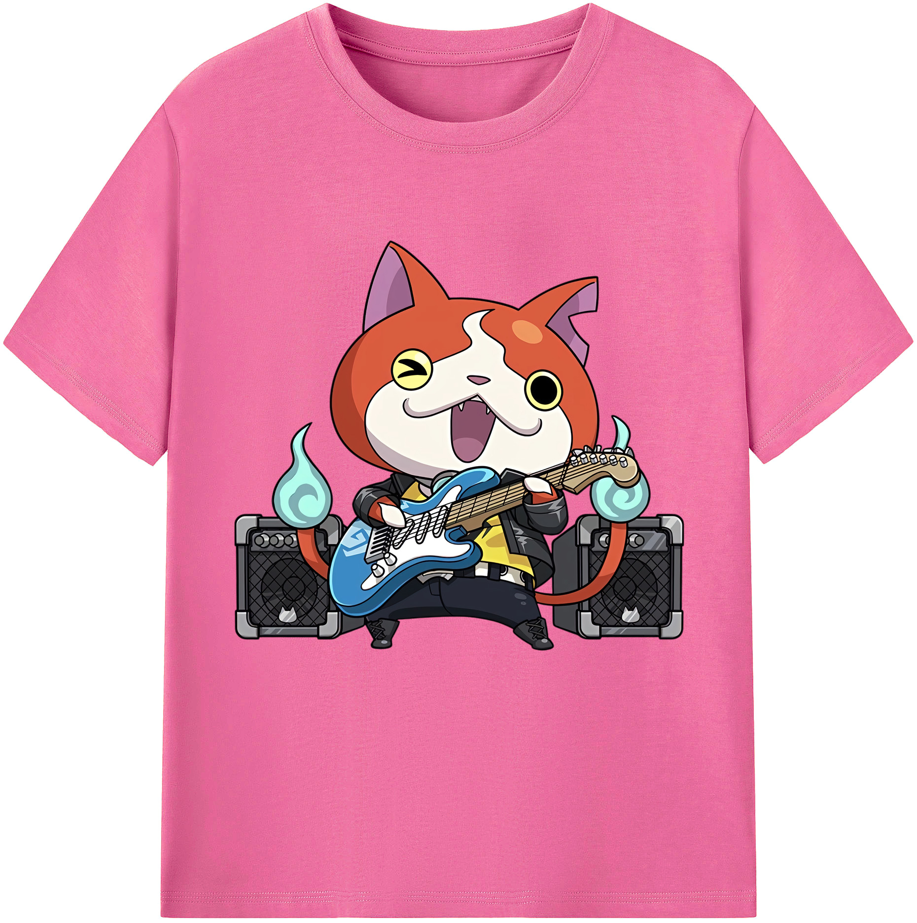 （画像用） 妖怪ウォッチ Yo-kai Watch レディースカジュアルプリントTシャツ（綿100％）